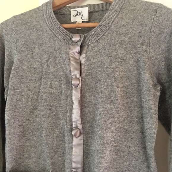 Milly of New York Cashmere and silk sweater jacket - Picture 2 of 6